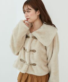 MAJESTIC LEGON / マジェスティックレゴン その他アウター | ビット付きフワフワショートコート