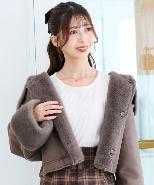 MAJESTIC LEGON / マジェスティックレゴン ブルゾン | リバーシブルビッグカラーブルゾン | 詳細14