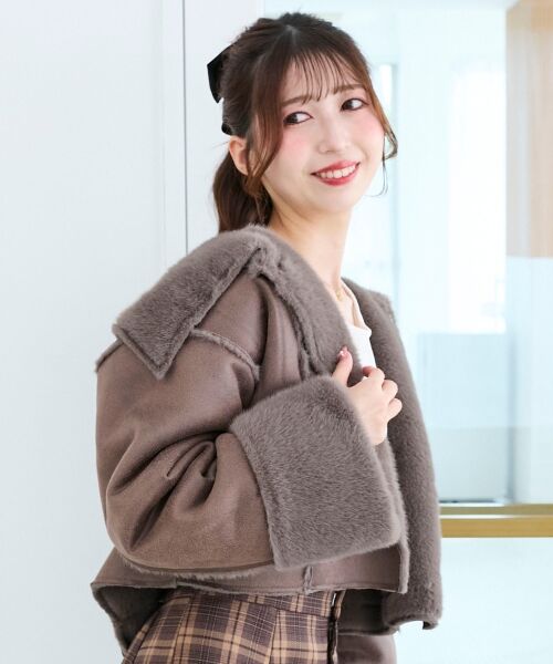 MAJESTIC LEGON / マジェスティックレゴン ブルゾン | リバーシブルビッグカラーブルゾン | 詳細15