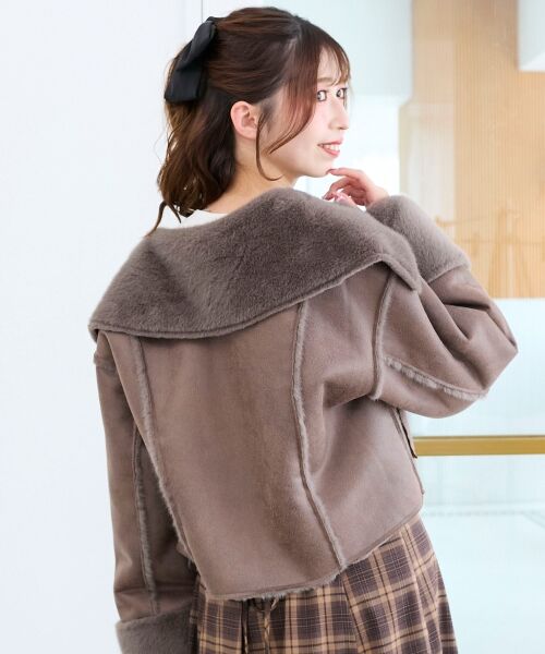 MAJESTIC LEGON / マジェスティックレゴン ブルゾン | リバーシブルビッグカラーブルゾン | 詳細16