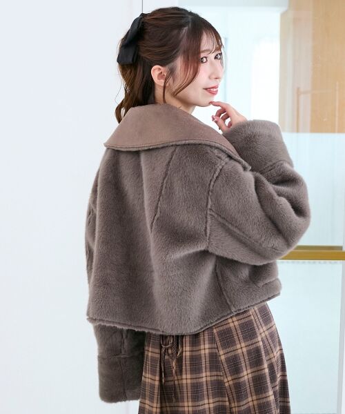 MAJESTIC LEGON / マジェスティックレゴン ブルゾン | リバーシブルビッグカラーブルゾン | 詳細22