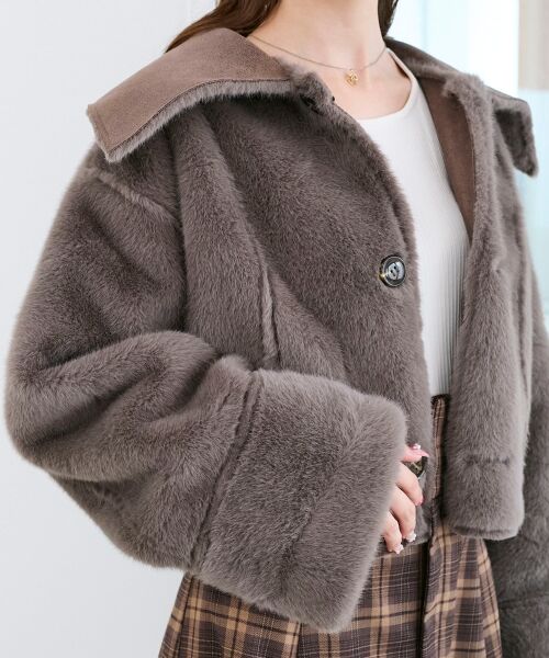 MAJESTIC LEGON / マジェスティックレゴン ブルゾン | リバーシブルビッグカラーブルゾン | 詳細23