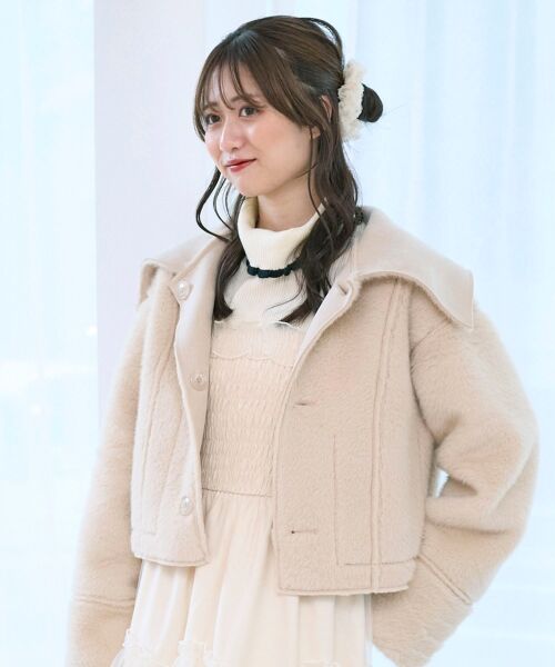 MAJESTIC LEGON / マジェスティックレゴン ブルゾン | リバーシブルビッグカラーブルゾン | 詳細6