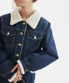 MAJESTIC LEGON / マジェスティックレゴン その他アウター | ボアトリムクロップドジャケット