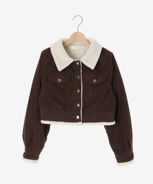 MAJESTIC LEGON / マジェスティックレゴン その他アウター | ボアトリムクロップドジャケット | 詳細16