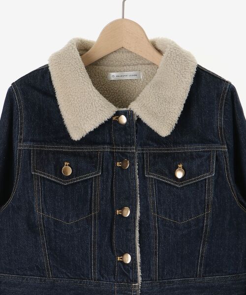 MAJESTIC LEGON / マジェスティックレゴン その他アウター | ボアトリムクロップドジャケット | 詳細19