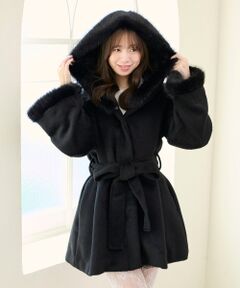 MAJESTIC LEGON / マジェスティックレゴン その他アウター | フード付マルチwayフェイクファーコート