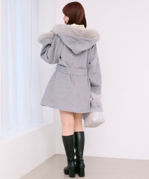 MAJESTIC LEGON / マジェスティックレゴン その他アウター | フード付マルチwayフェイクファーコート | 詳細10