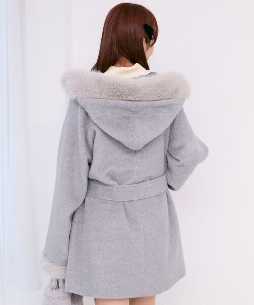 MAJESTIC LEGON / マジェスティックレゴン その他アウター | フード付マルチwayフェイクファーコート | 詳細13