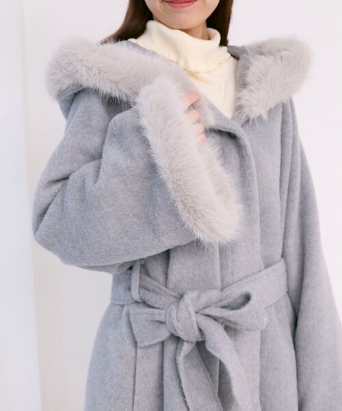 MAJESTIC LEGON / マジェスティックレゴン その他アウター | フード付マルチwayフェイクファーコート | 詳細14