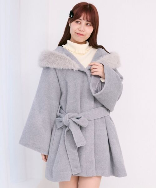 MAJESTIC LEGON / マジェスティックレゴン その他アウター | フード付マルチwayフェイクファーコート | 詳細17