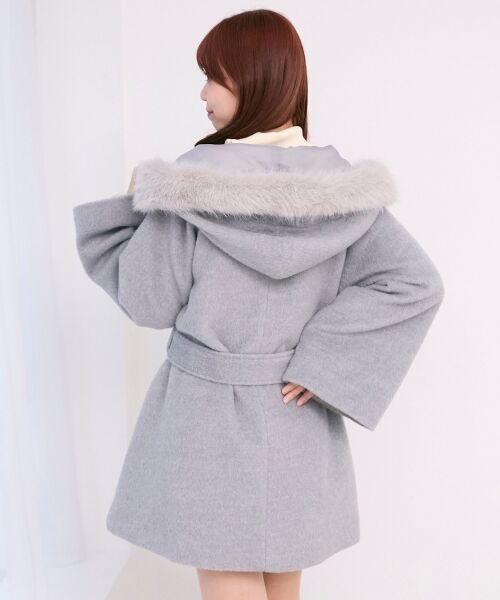 MAJESTIC LEGON / マジェスティックレゴン その他アウター | フード付マルチwayフェイクファーコート | 詳細18