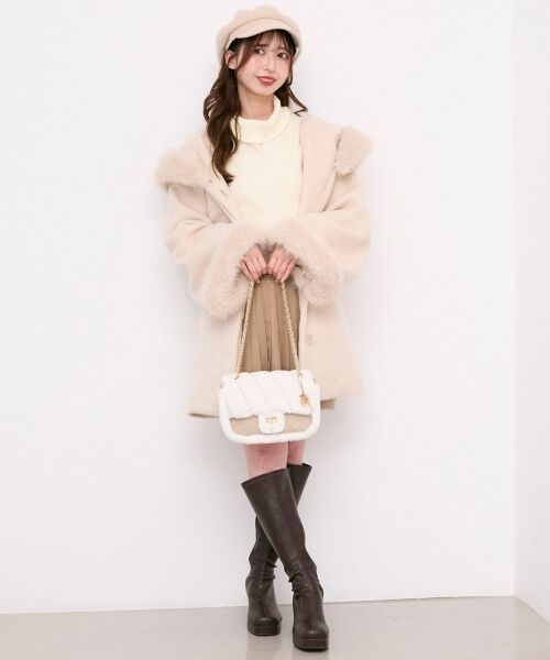 MAJESTIC LEGON / マジェスティックレゴン その他アウター | フード付マルチwayフェイクファーコート | 詳細2