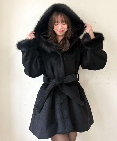 MAJESTIC LEGON / マジェスティックレゴン その他アウター | フード付マルチwayフェイクファーコート | 詳細22