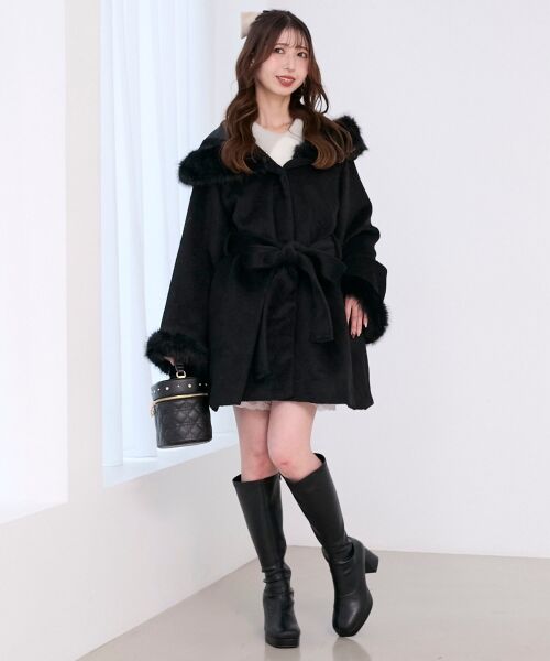 MAJESTIC LEGON / マジェスティックレゴン その他アウター | フード付マルチwayフェイクファーコート | 詳細25