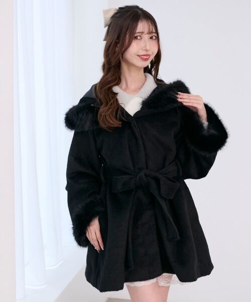 MAJESTIC LEGON / マジェスティックレゴン その他アウター | フード付マルチwayフェイクファーコート | 詳細27