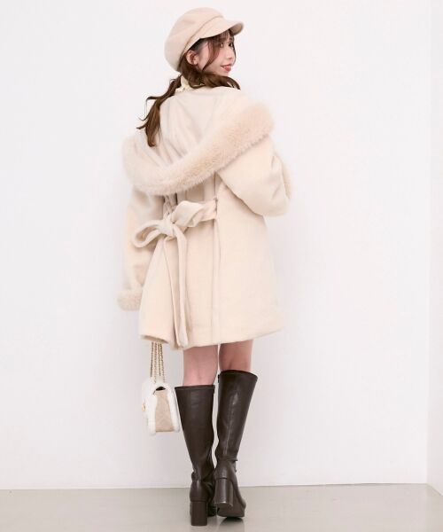 MAJESTIC LEGON / マジェスティックレゴン その他アウター | フード付マルチwayフェイクファーコート | 詳細4