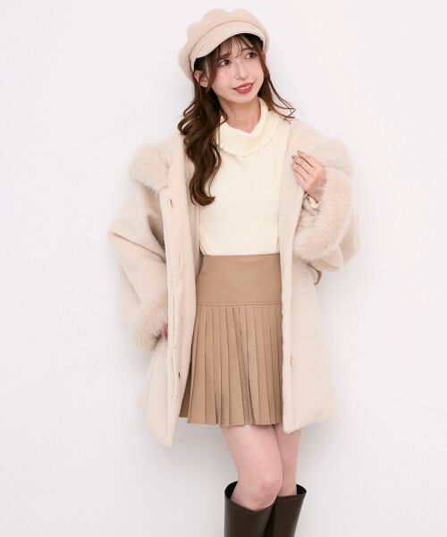 MAJESTIC LEGON / マジェスティックレゴン その他アウター | フード付マルチwayフェイクファーコート | 詳細5