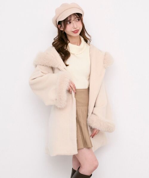 MAJESTIC LEGON / マジェスティックレゴン その他アウター | フード付マルチwayフェイクファーコート | 詳細6