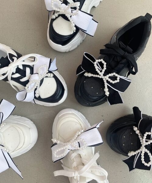 MAJESTIC LEGON / マジェスティックレゴン スニーカー | 2WAYリボンビジュースニーカー | 詳細1