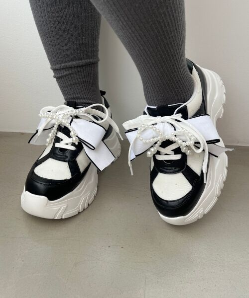 MAJESTIC LEGON / マジェスティックレゴン スニーカー | 2WAYリボンビジュースニーカー | 詳細17