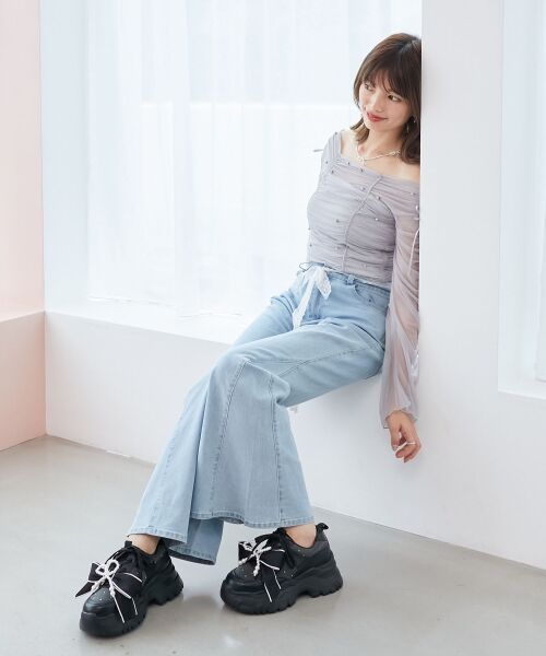 MAJESTIC LEGON / マジェスティックレゴン スニーカー | 2WAYリボンビジュースニーカー | 詳細20