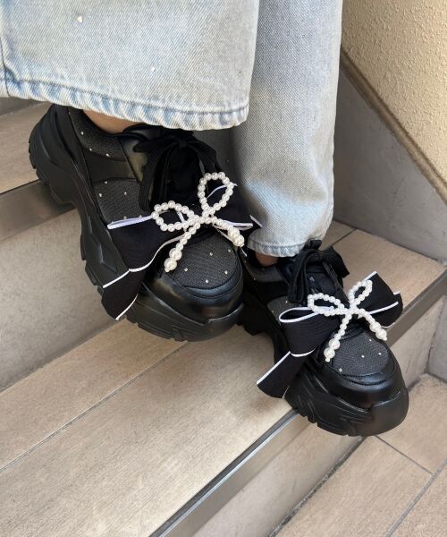 MAJESTIC LEGON / マジェスティックレゴン スニーカー | 2WAYリボンビジュースニーカー | 詳細22