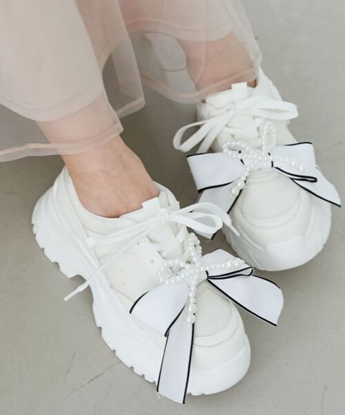 MAJESTIC LEGON / マジェスティックレゴン スニーカー | 2WAYリボンビジュースニーカー | 詳細5