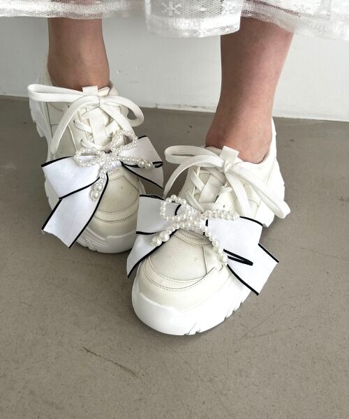 MAJESTIC LEGON / マジェスティックレゴン スニーカー | 2WAYリボンビジュースニーカー | 詳細9