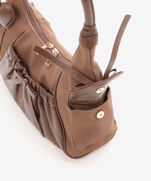 MAJESTIC LEGON / マジェスティックレゴン ハンドバッグ | ギャザーポケットリボンバッグ | 詳細14