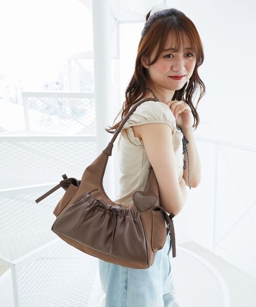 MAJESTIC LEGON / マジェスティックレゴン ハンドバッグ | ギャザーポケットリボンバッグ | 詳細2