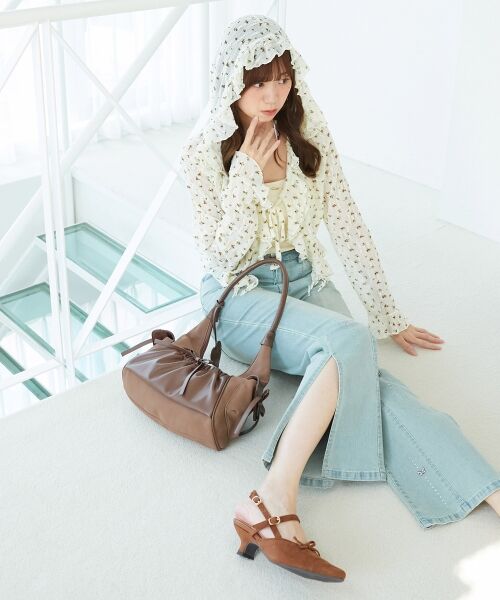 MAJESTIC LEGON / マジェスティックレゴン ハンドバッグ | ギャザーポケットリボンバッグ | 詳細3