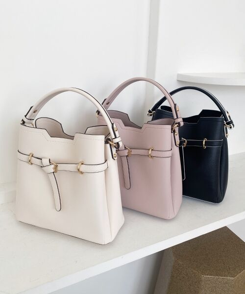 MAJESTIC LEGON/マジェスティックレゴン ノットベルトショルダーバッグ アイボリー FREE MAJESTIC LEGON/マジェスティックレゴン ノットベルトショルダーバッグ アイボリー FREE