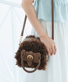 MAJESTIC LEGON / マジェスティックレゴン ショルダーバッグ | プードルボアミニショルダーバッグ