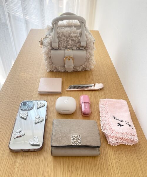 MAJESTIC LEGON / マジェスティックレゴン ショルダーバッグ | プードルボアミニショルダーバッグ | 詳細9