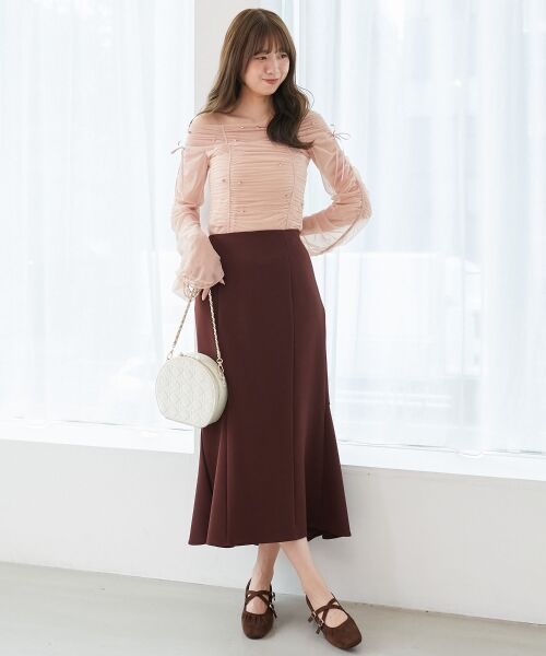 MAJESTIC LEGON / マジェスティックレゴン カットソー | キラキラビジューチュールトップス | 詳細1