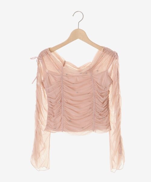 MAJESTIC LEGON / マジェスティックレゴン カットソー | キラキラビジューチュールトップス | 詳細22