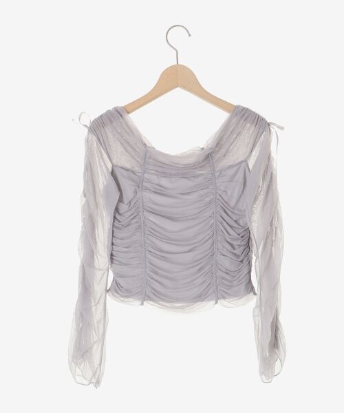 MAJESTIC LEGON / マジェスティックレゴン カットソー | キラキラビジューチュールトップス | 詳細25