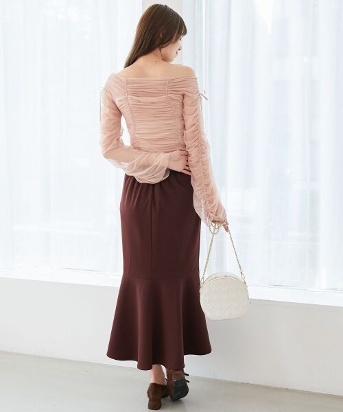 MAJESTIC LEGON / マジェスティックレゴン カットソー | キラキラビジューチュールトップス | 詳細3