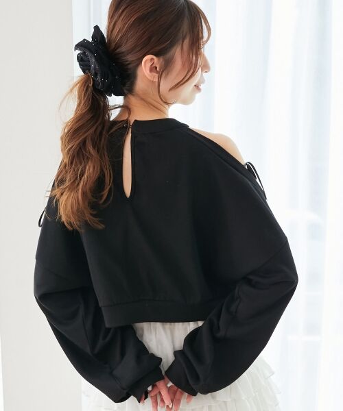 MAJESTIC LEGON / マジェスティックレゴン スウェット | オープンショルダーリボンスウェット | 詳細13