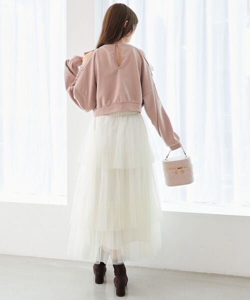 MAJESTIC LEGON / マジェスティックレゴン スウェット | オープンショルダーリボンスウェット | 詳細17