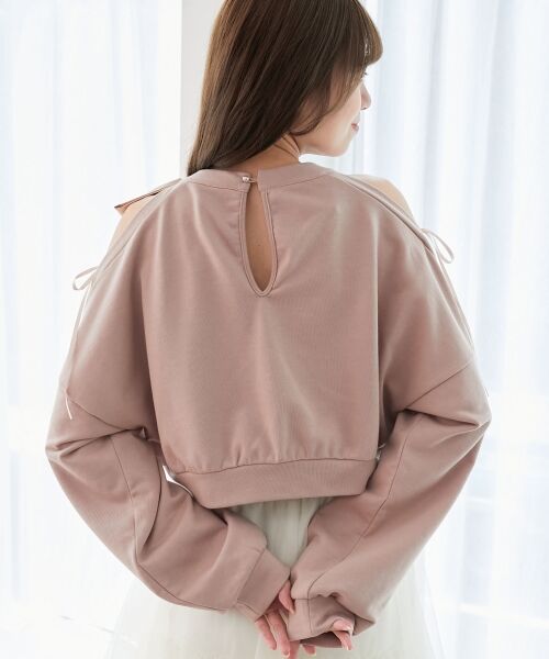 MAJESTIC LEGON / マジェスティックレゴン スウェット | オープンショルダーリボンスウェット | 詳細20