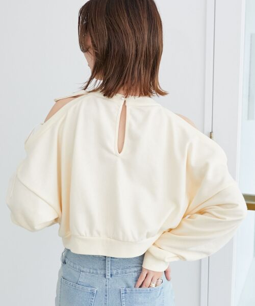 MAJESTIC LEGON / マジェスティックレゴン スウェット | オープンショルダーリボンスウェット | 詳細27