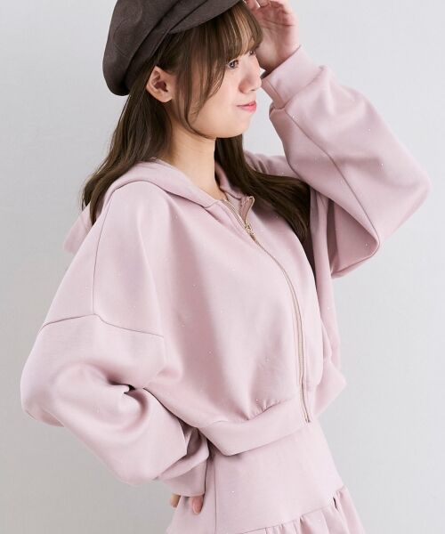 MAJESTIC LEGON / マジェスティックレゴン パーカー | ∞キラキララインストーンショートパーカー | 詳細15