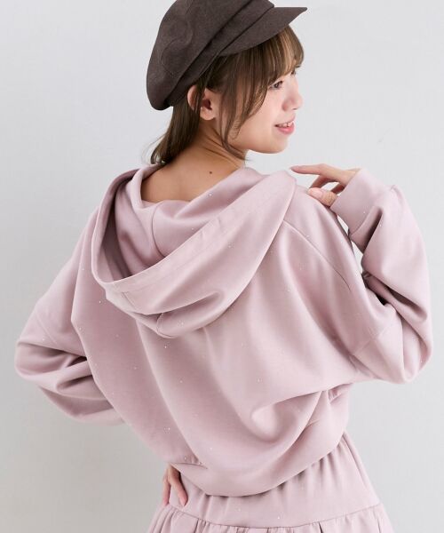 MAJESTIC LEGON / マジェスティックレゴン パーカー | ∞キラキララインストーンショートパーカー | 詳細16