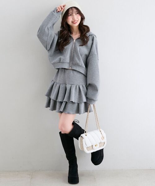 MAJESTIC LEGON / マジェスティックレゴン パーカー | ∞キラキララインストーンショートパーカー | 詳細18