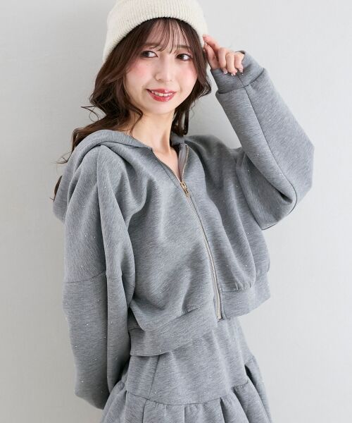 MAJESTIC LEGON / マジェスティックレゴン パーカー | ∞キラキララインストーンショートパーカー | 詳細22