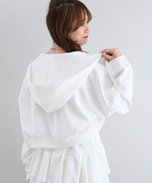 MAJESTIC LEGON / マジェスティックレゴン パーカー | ∞キラキララインストーンショートパーカー | 詳細6