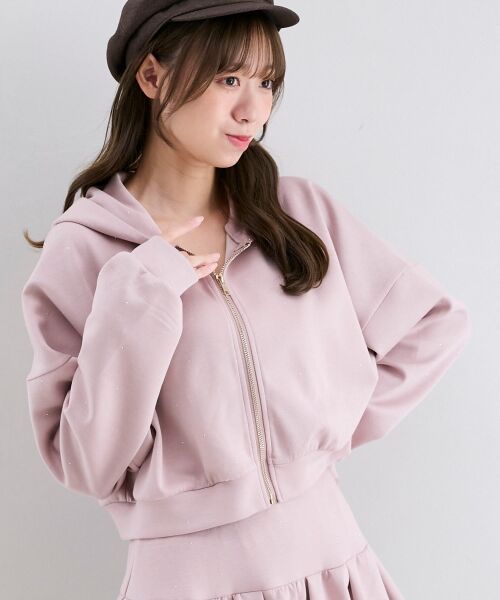 MAJESTIC LEGON / マジェスティックレゴン パーカー | ∞キラキララインストーンショートパーカー | 詳細14