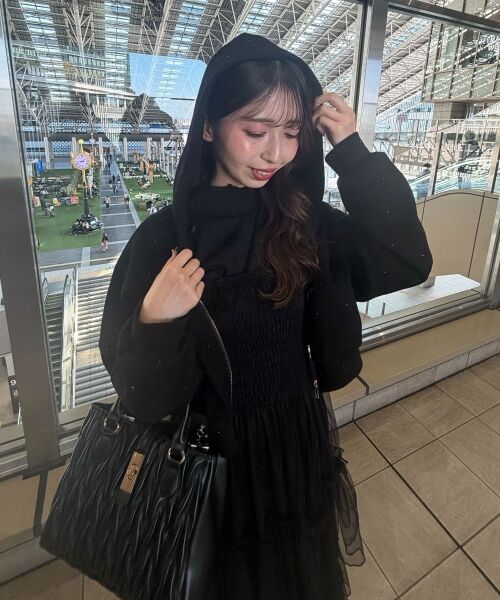 MAJESTIC LEGON / マジェスティックレゴン パーカー | ∞キラキララインストーンショートパーカー | 詳細29